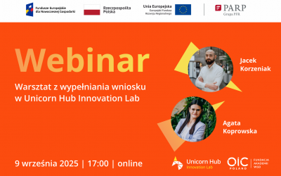 Warsztat z wypełniania wniosku do Unicorn Hub Innovation Lab