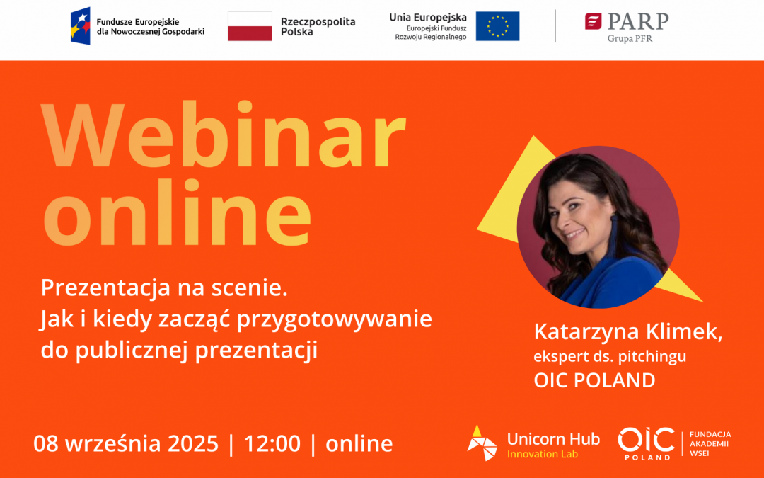 Jak prezentować się na scenie? Dowiesz się podczas webinaru z Kasią Klimek!