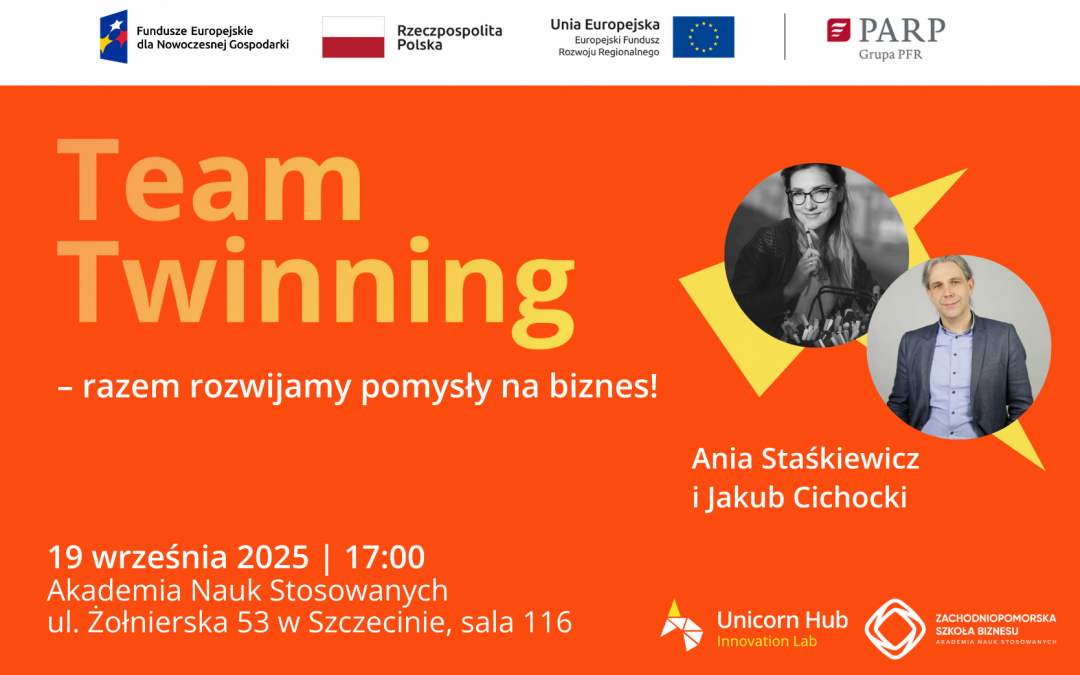 Warsztat 𝗧𝗲𝗮𝗺 𝗧𝘄𝗶𝗻𝗻𝗶𝗻𝗴 – razem rozwijamy pomysły na biznes!