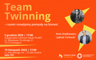 Warsztaty 𝗧𝗲𝗮𝗺 𝗧𝘄𝗶𝗻𝗻𝗶𝗻𝗴 – razem rozwijamy pomysły na biznes!